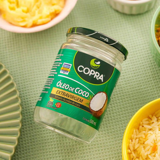 Aceite de Coco 500 ml Marca Copra Extra Virgen 0,3% acidez