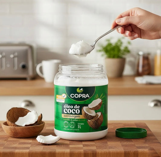 Aceite de Coco 1 Lt Marca Copra Extra Virgen 0,3% acidez