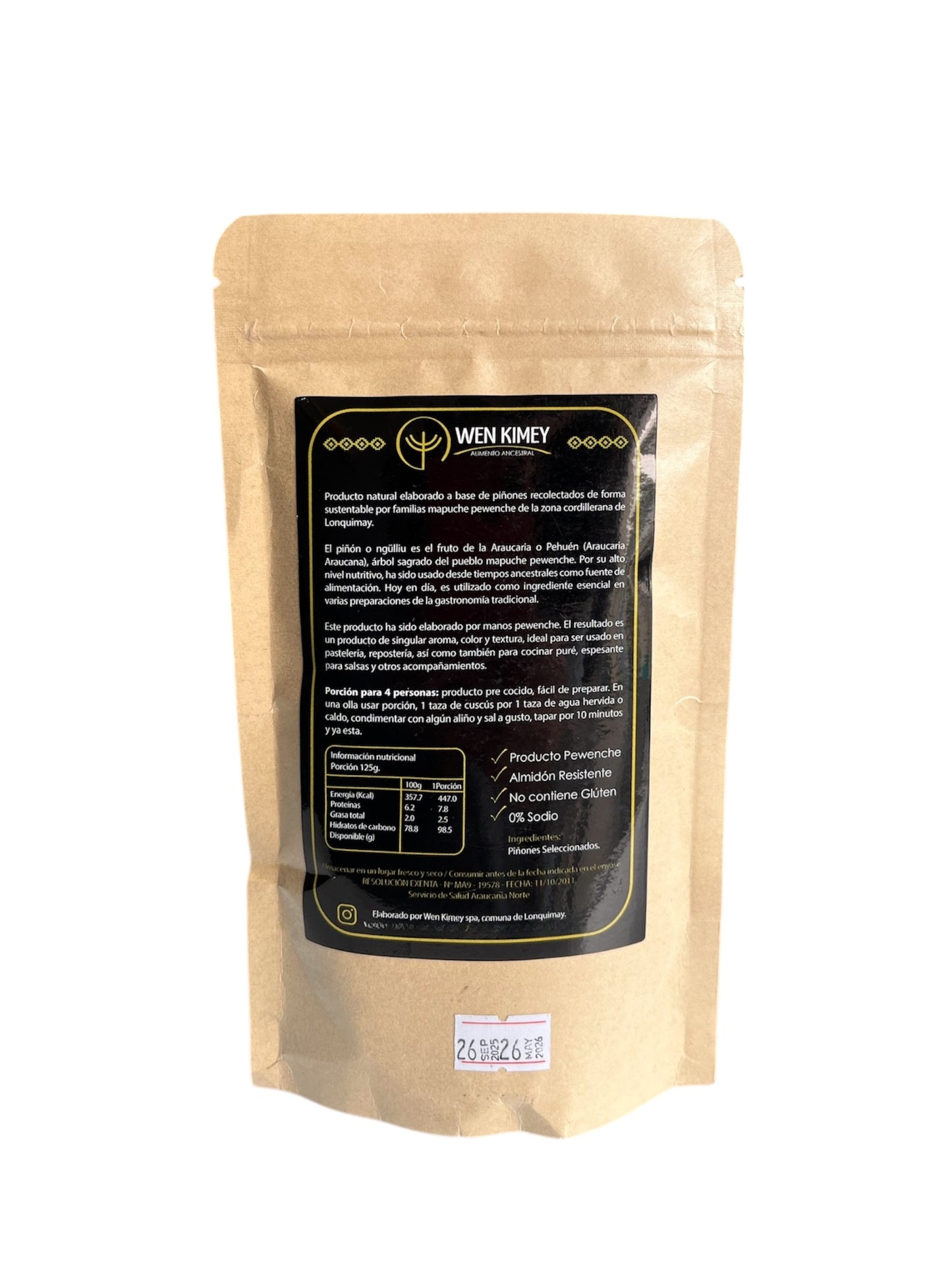 Cuscús de Piñón 200gr Wen Kimey | Producto Mapuche Nutritivo