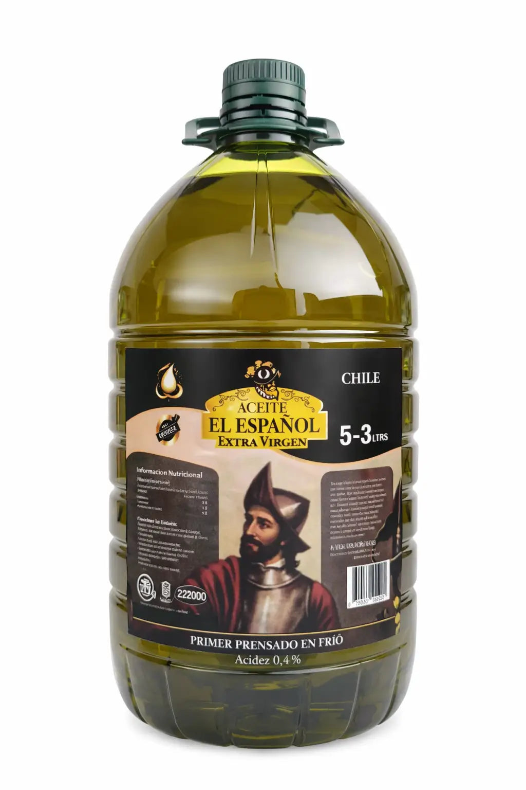 Aceite de Oliva 5 Lt marca El Español Acidez 0.4%