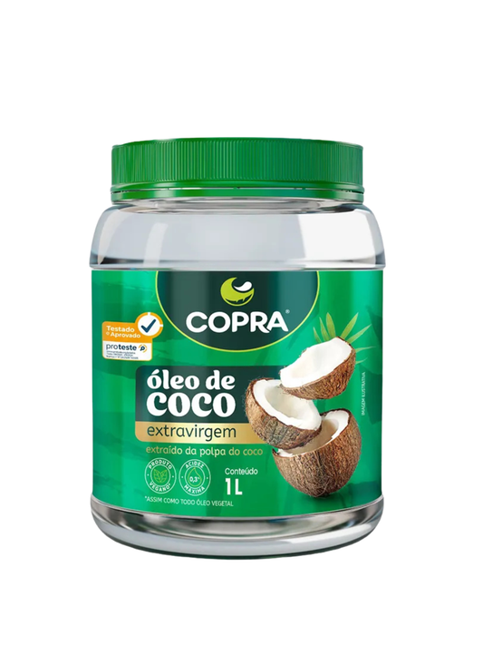 Aceite de Coco 1 Lt Marca Copra Extra Virgen 0,3% acidez