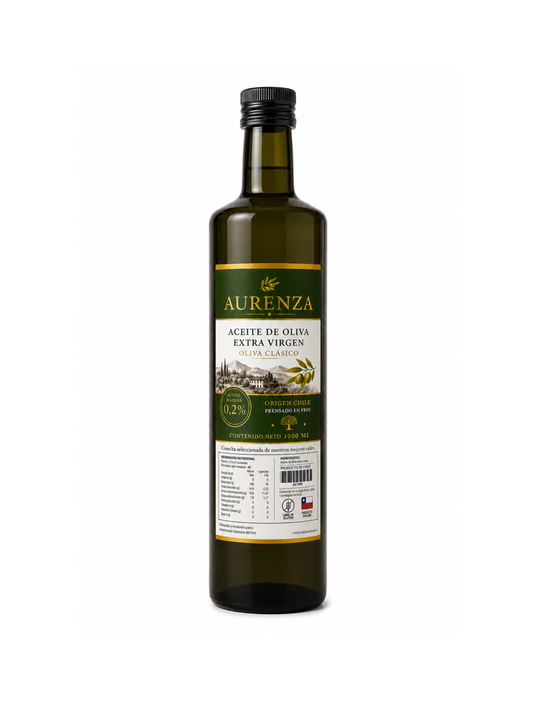 Aurenza – Aceite de Oliva Extra Virgen 1000 ml | 0,2% acidez