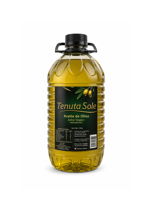 Aceite de Oliva 3 Lt Marca Tenuta Sole Acidez 0.2%